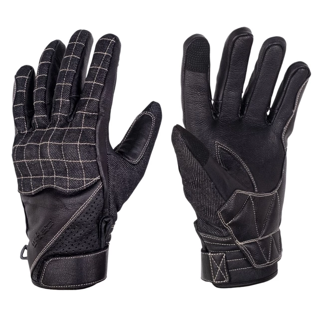 Poletne motoristične rokavice W-TEC Honver - črna