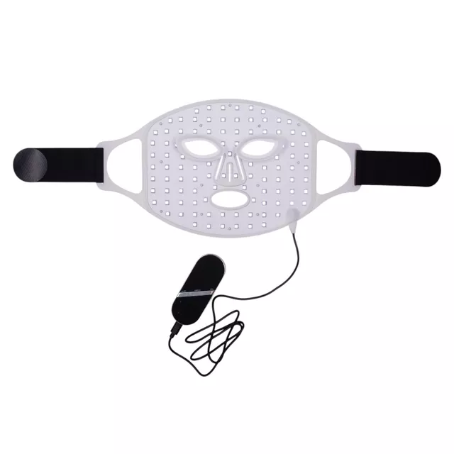 Polnilna silikonska LED svetlobna terapevtska maska inSPORTline Santorina