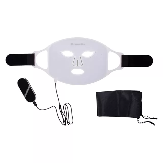 Polnilna silikonska LED svetlobna terapevtska maska inSPORTline Santorina