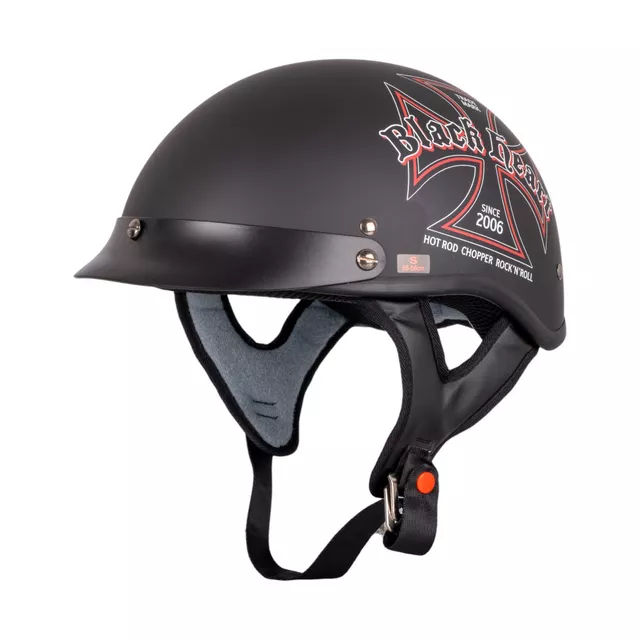 Moto čelada W-TEC Black Heart V531 Iron Cross - črna - črna