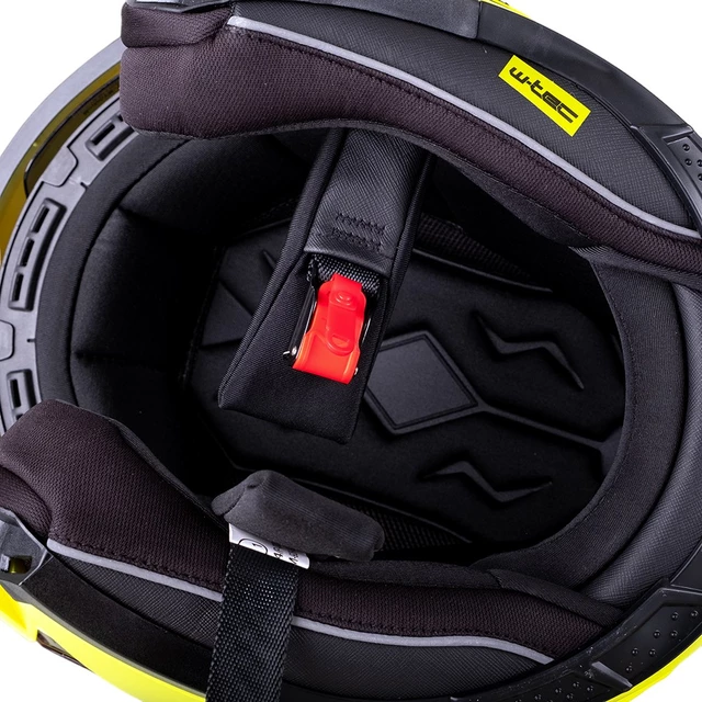 Preklopna moto čelada W-TEC Cullo - črna mat
