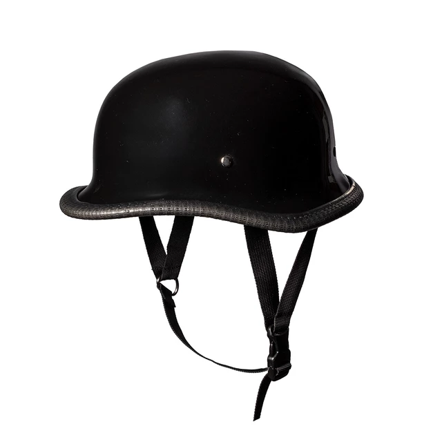 Retro moto čelada Sodager DH-001 - črna-mat