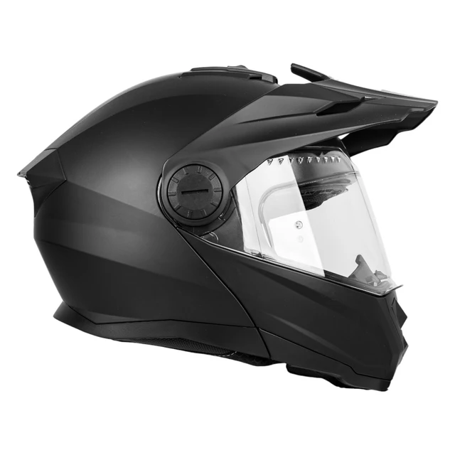 Preklopna enduro čelada W-TEC Biscaia P/J - črna lesk