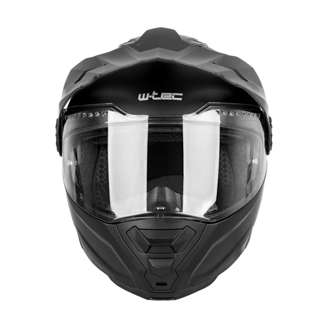 Preklopna enduro čelada W-TEC Biscaia P/J - črna lesk