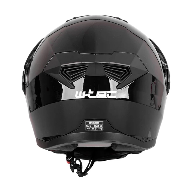 Preklopna enduro čelada W-TEC Biscaia P/J - črna lesk