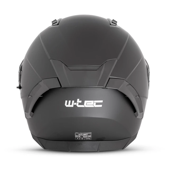 Potovalna čelada W-TEC Burgosa - bela lesk