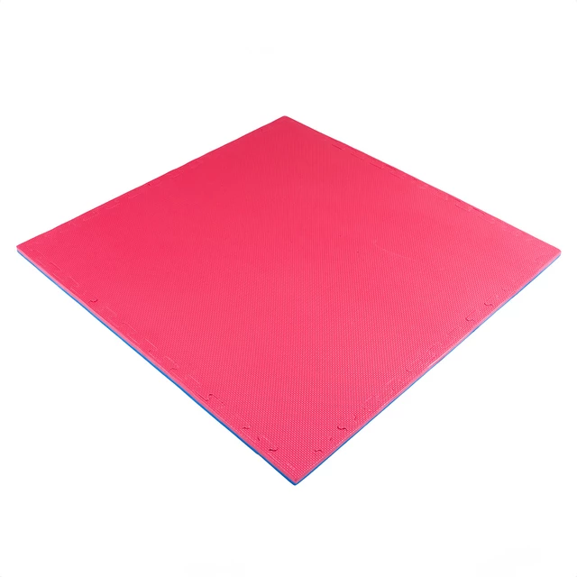 Puzzle tatami podloga inSPORTline Sazegul 100x100x2 cm - rdeče-modra, vzorec 5 črt