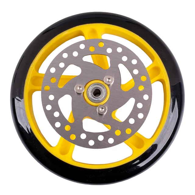 Rezervno kolo z zavornim diskom za skiro Discola 200x30mm - rdeča - rumena