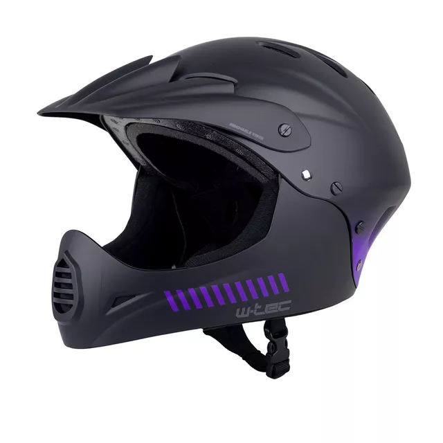 Downhill čelada W-TEC Campanero Noir Violet