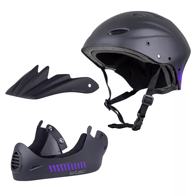 Downhill čelada W-TEC Campanero Noir Violet