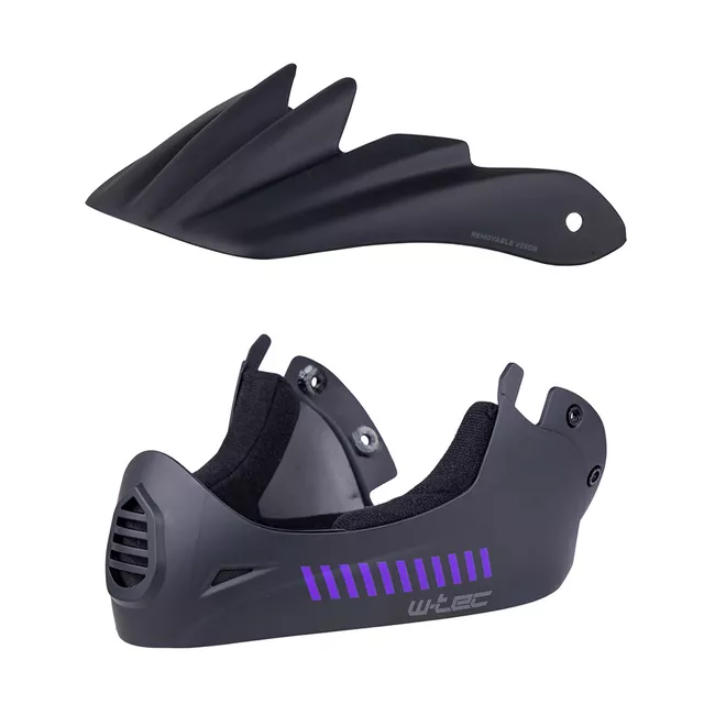 Downhill čelada W-TEC Campanero Noir Violet