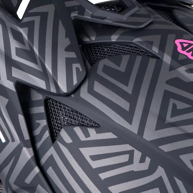 Downhill čelada W-TEC Richpike - Green & Blue Madness