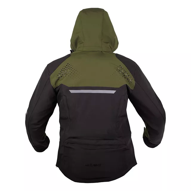 Moška softshell moto jakna W-TEC Annorack - khaki-černá