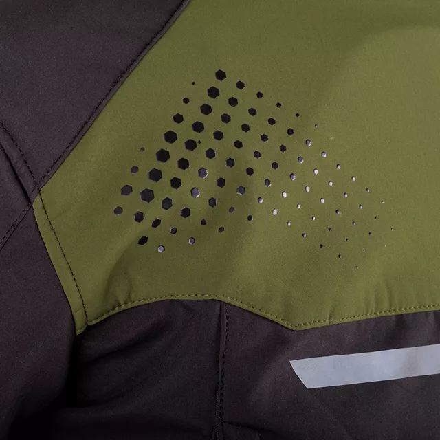Moška softshell moto jakna W-TEC Annorack - khaki-černá