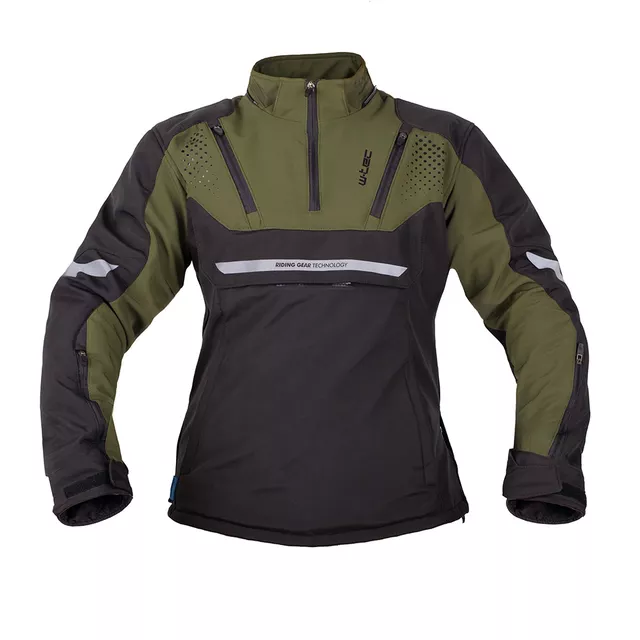 Moška softshell moto jakna W-TEC Annorack - khaki-černá