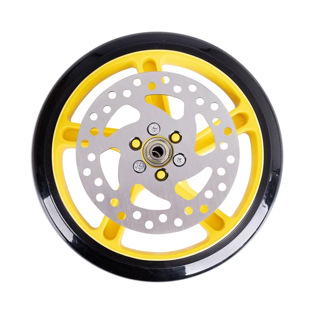 Rezervno kolo z zavornim diskom za skiro Discola 200x30mm - modra - rumena