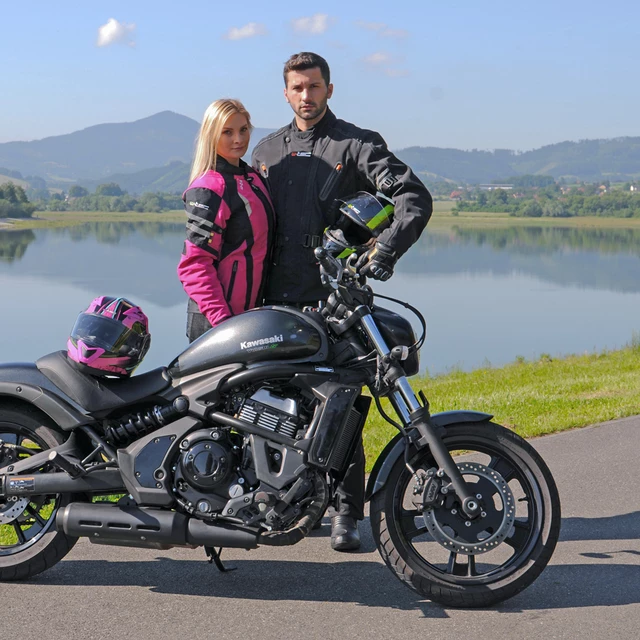Moto čelada W-TEC YM-925 Magenta - roza-črna