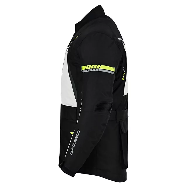 Moto jakna W-TEC Warao - črna-fluo