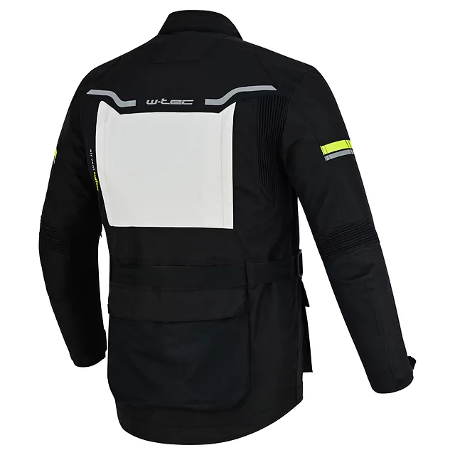 Moto jakna W-TEC Warao - črna-fluo
