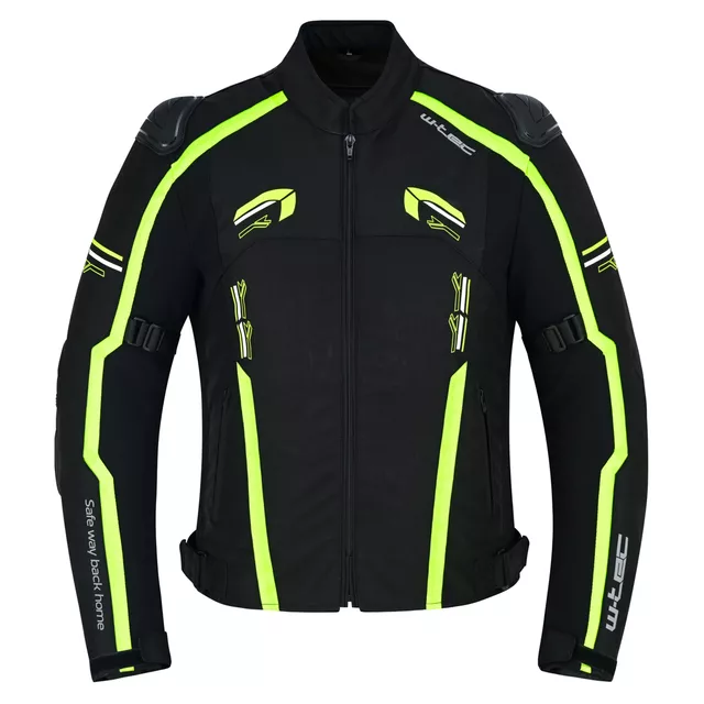 Moto jakna W-TEC Tonkawo - črna-fluo