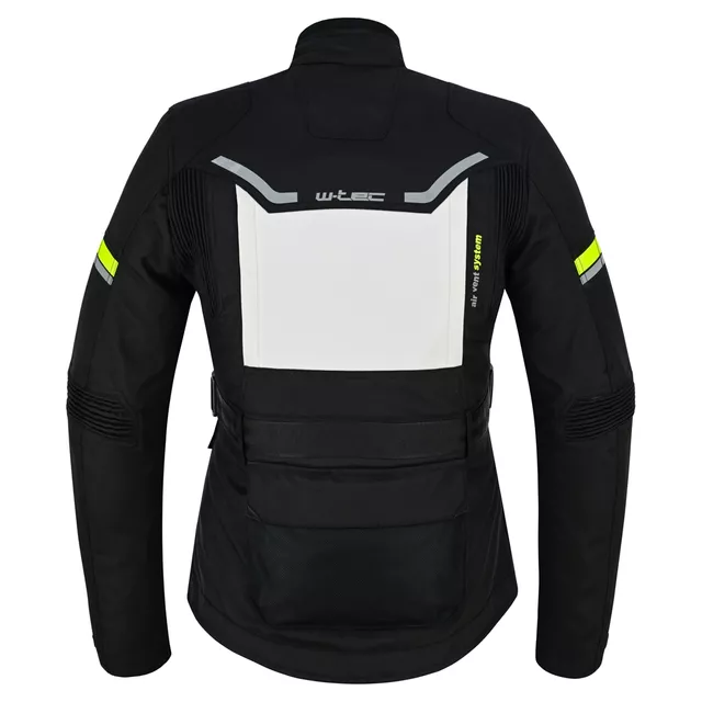 Ženska moto jakna W-TEC Warao Lady - črna-fluo