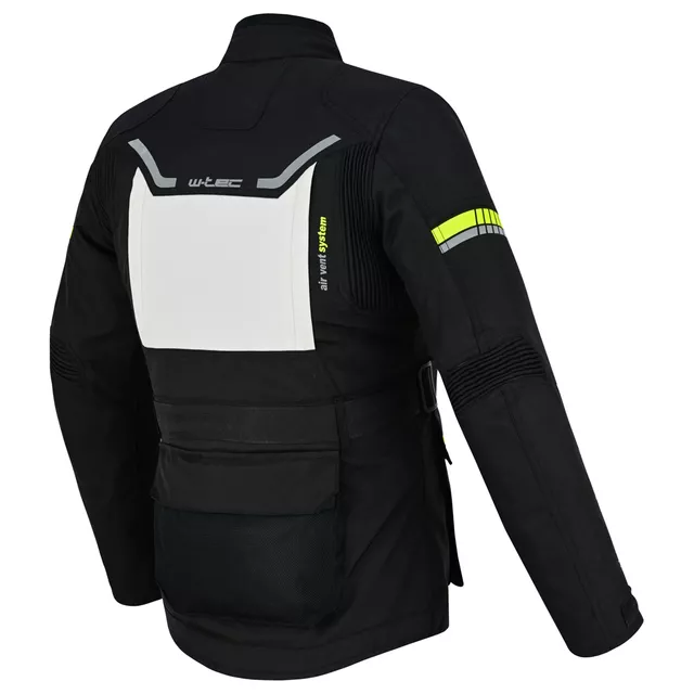 Ženska moto jakna W-TEC Warao Lady - črna-fluo