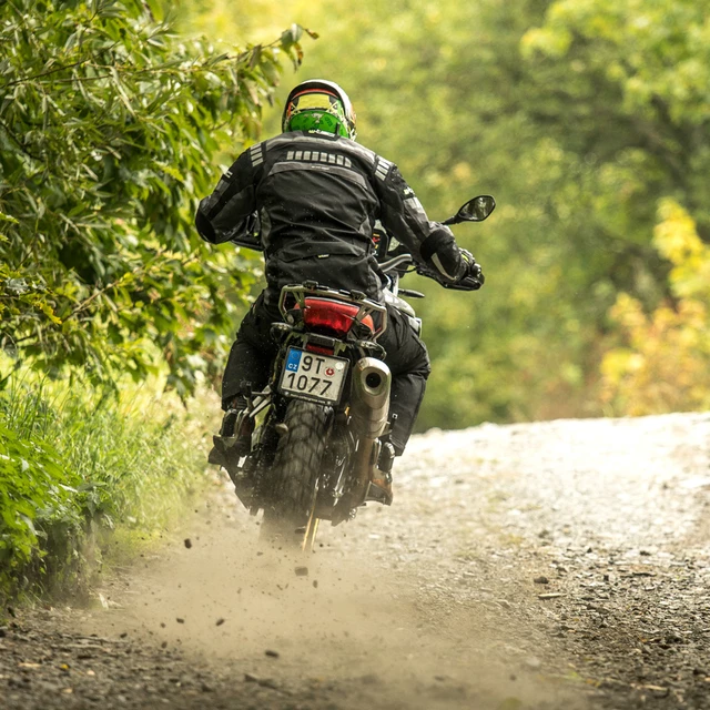 Moška moto bunda W-TEC Burdys GS-1613 - črna-siva