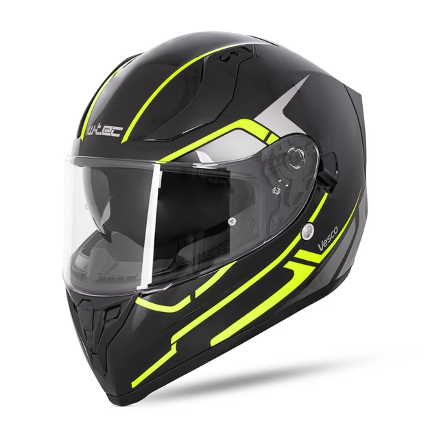 Integralna čelada W-TEC Vesco - Glossy Black-Neon Yellow