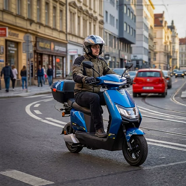 Električni skuter W-TEC Raike II 16'' • do 70 km • 25 km/h • brez vozniškega dovoljenja - črna-srebrna