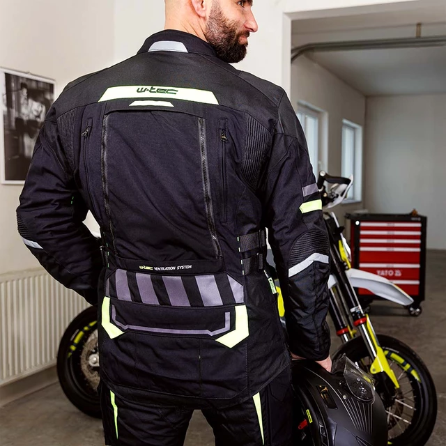 Moto jakna W-TEC Aircross - črna-zlata