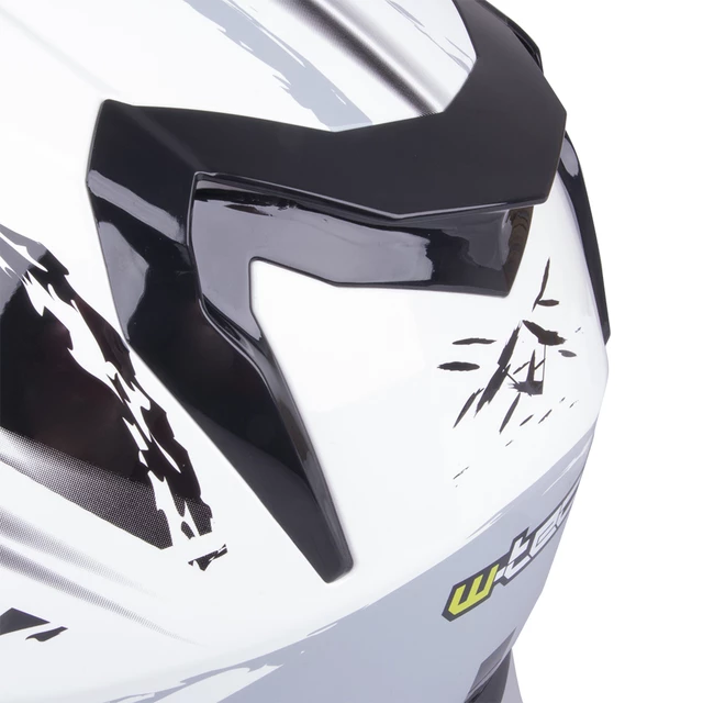 Moto čelada W-TEC V122 - črna-bela