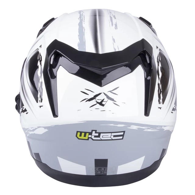 Moto čelada W-TEC V122 - črna-bela