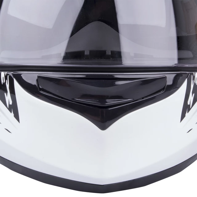 Moto čelada W-TEC V122 - črna-bela