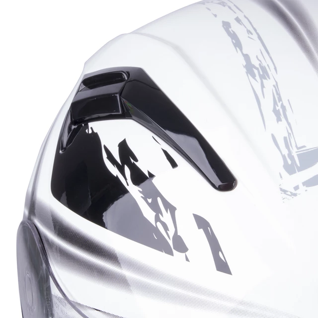 Moto čelada W-TEC V122 - črna-bela