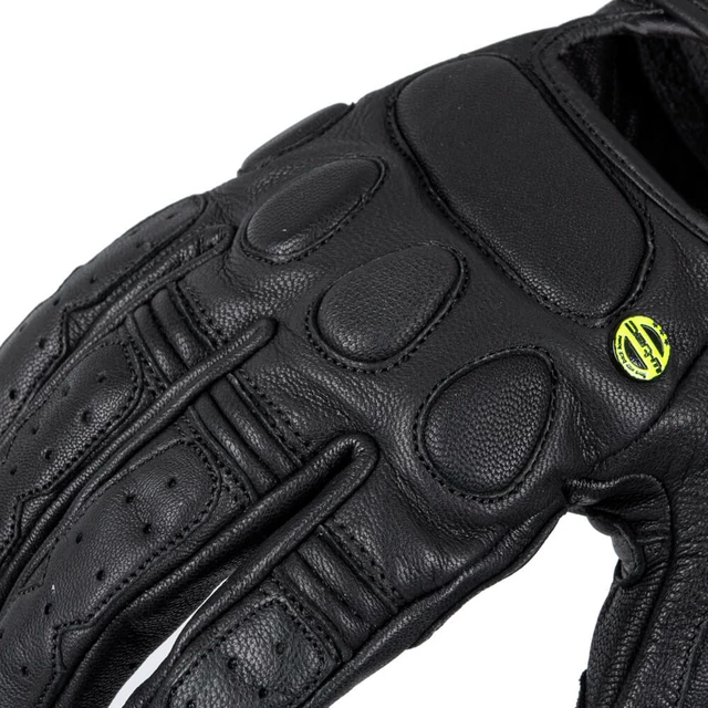 Usnjene moto rokavice W-TEC Cherton - črna