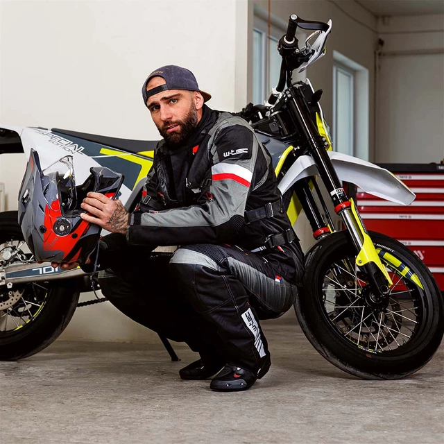 Moto kalhoty W-TEC Excellent - Thunderstorm Gray