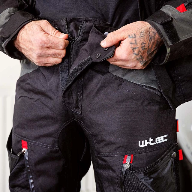 Moto kalhoty W-TEC Excellent - Thunderstorm Gray