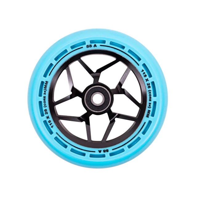 Kolo LMT L Wheel 115 mm z ABEC 9 ležaji - par - črna-zelena - črna-modra