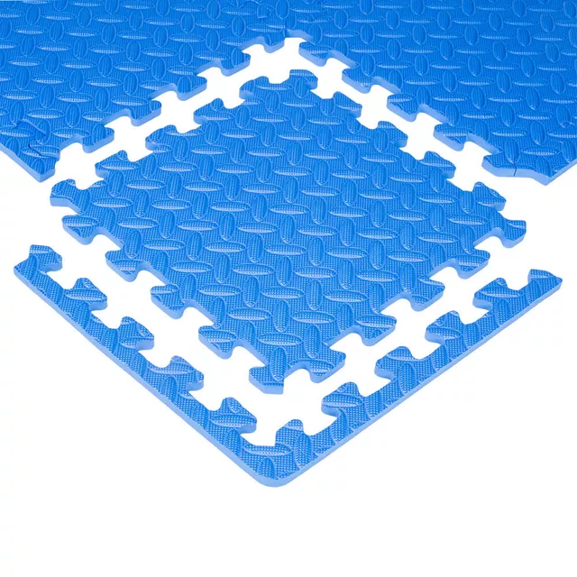 Puzzle podloga inSPORTline Famkin (12 ploščic, 18 robov) - modra - modra