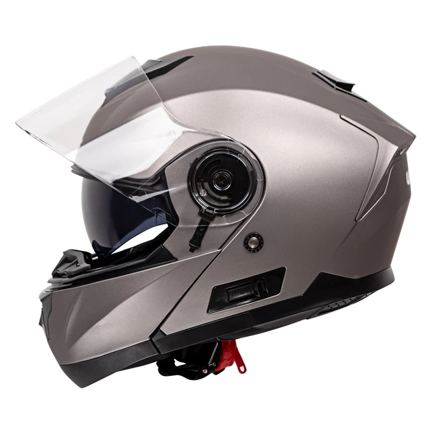 Preklopna moto čelada W-TEC Lanxamo - Titan Siva