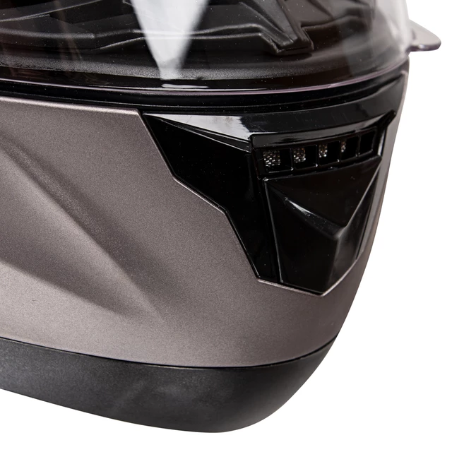 Preklopna moto čelada W-TEC Lanxamo - Titan Siva