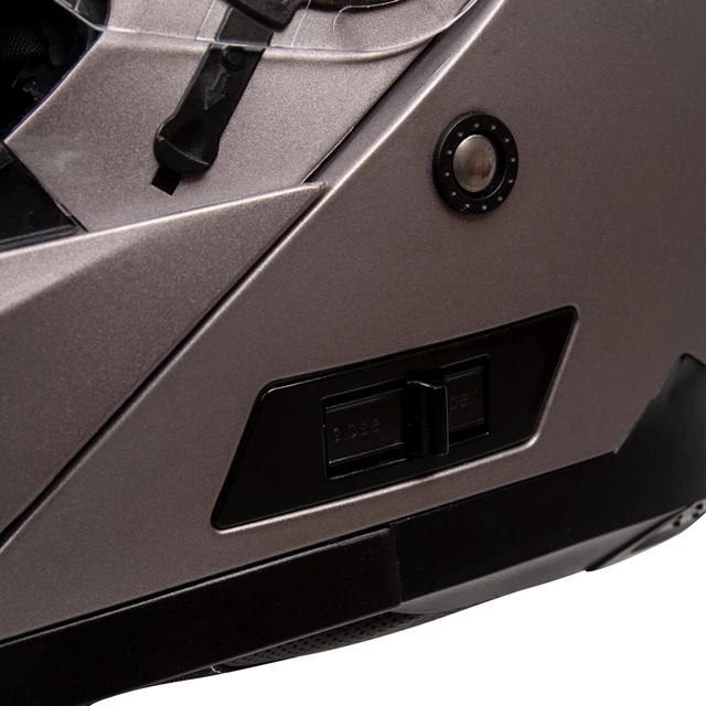 Preklopna moto čelada W-TEC Lanxamo - Titan Siva