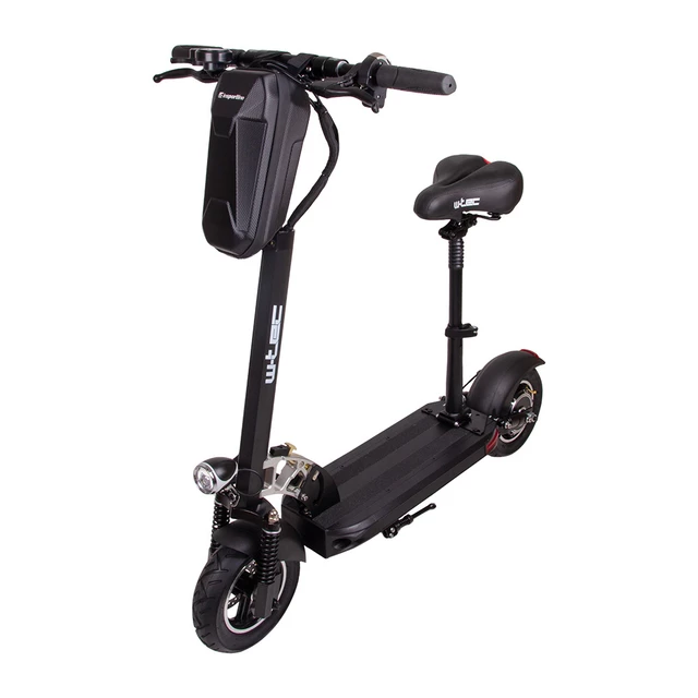Električni skiro W-TEC Tenmark III 10" s sedežem in torbo - črna