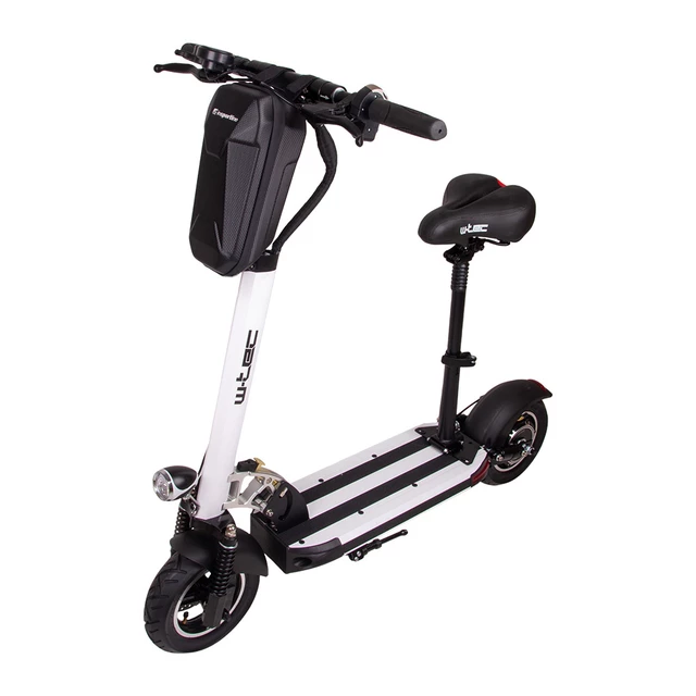Električni skiro W-TEC Tenmark III 10" s sedežem in torbo - črna
