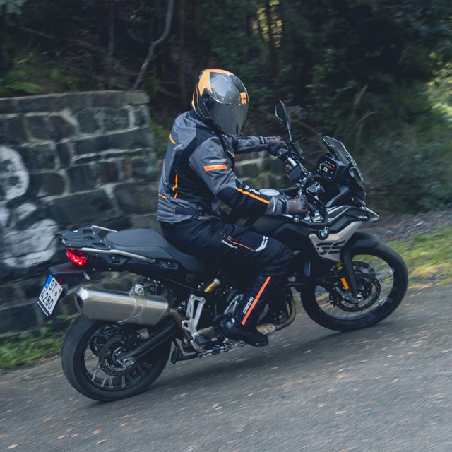 mOŠKA moto JAKNA W-TEC Brandon - černo-šedo-oranžová