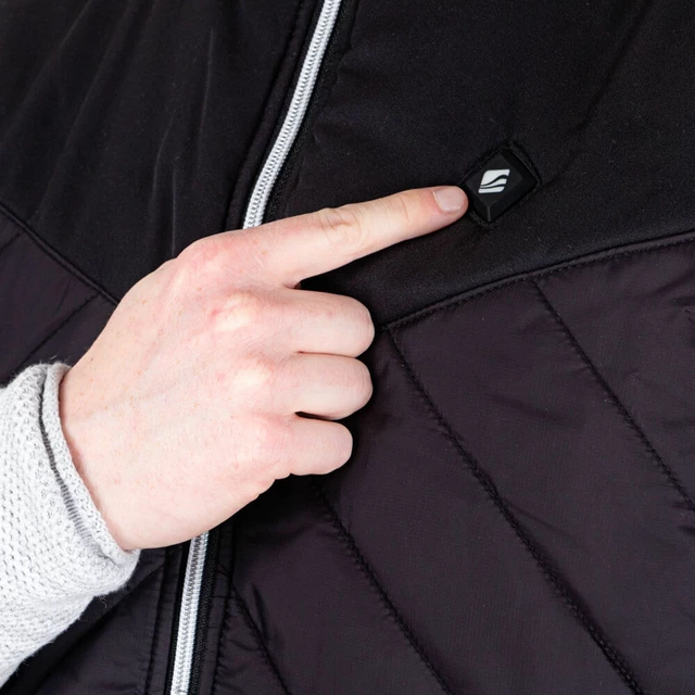 Moški ogrevan brezrokavnik inSPORTline WARMhim - črna