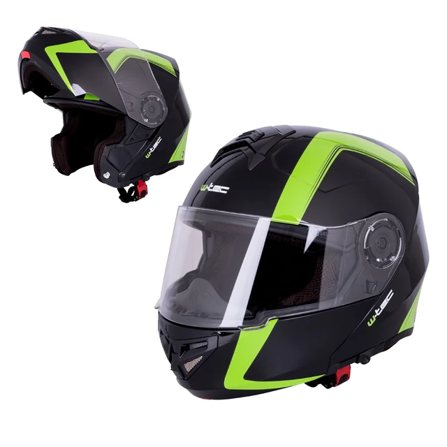 Preklopna moto čelada W-TEC Vexamo V270 - bela