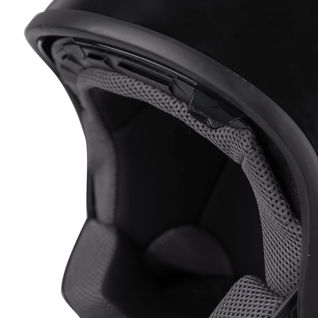 Moto čelada za skuter W-TEC FS-710S Revolt Black - Črna z zvezdo