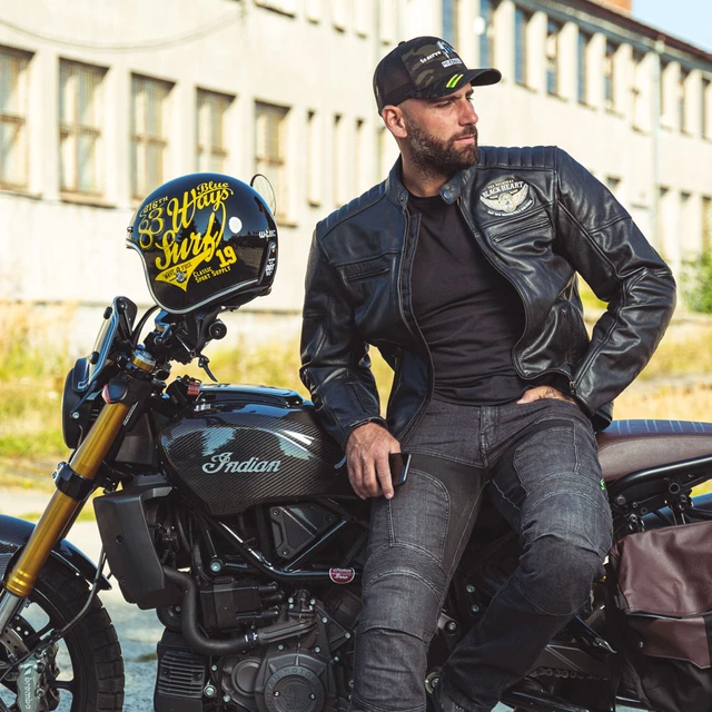 Moto čelada W-TEC Café Racer - Big Star