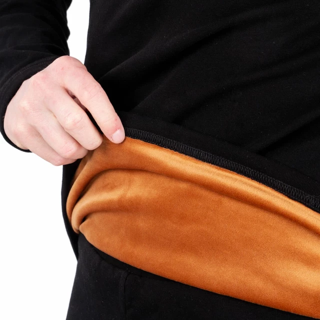 Moška ogrevana majica W-TEC Insulong - črna